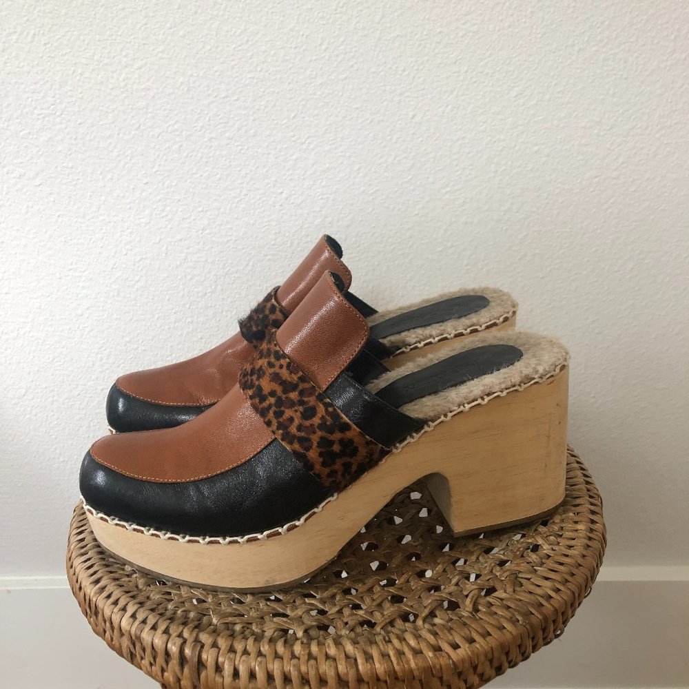 Rachel Comey Leather Loafer Platform Clogs in Size 9